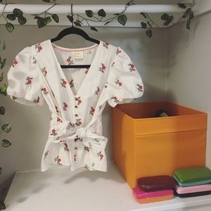 Anthropologie Peplum Blouse